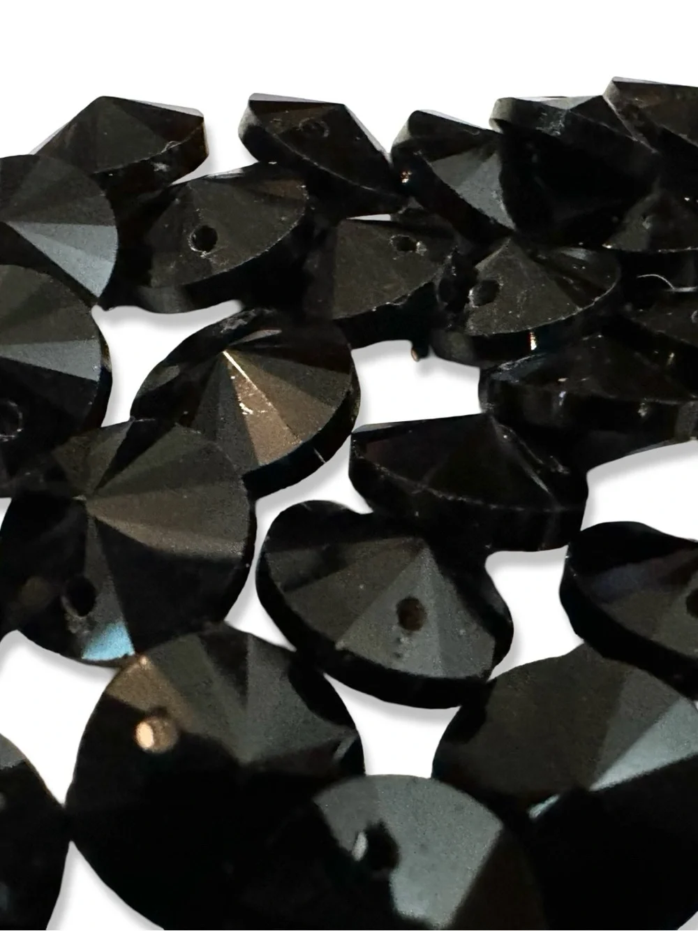 3 for $12 50 Pieces Vintage Faceted Disc Beads, 10mm